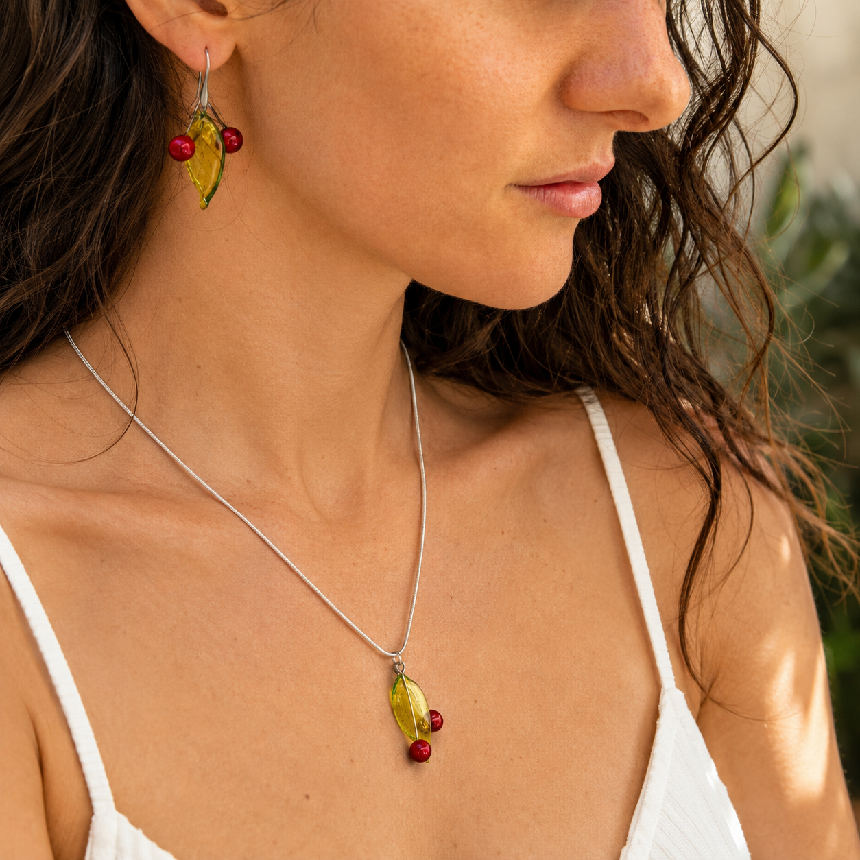 Collier "Cerises"