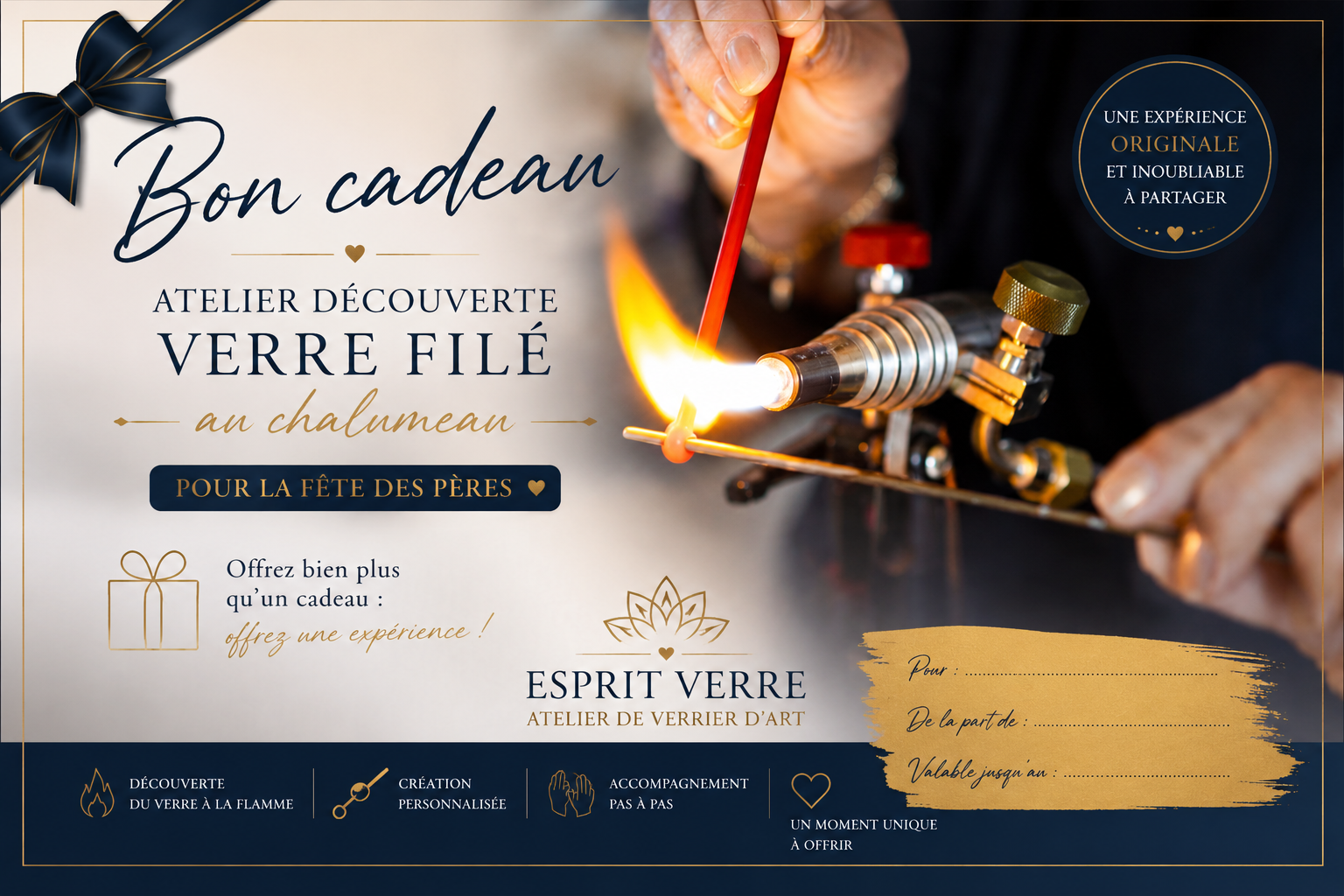 Bons cadeaux pour les ateliers chalumeau