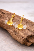 Boucles d'oreilles bergamote "Patrimoine Lorrain"