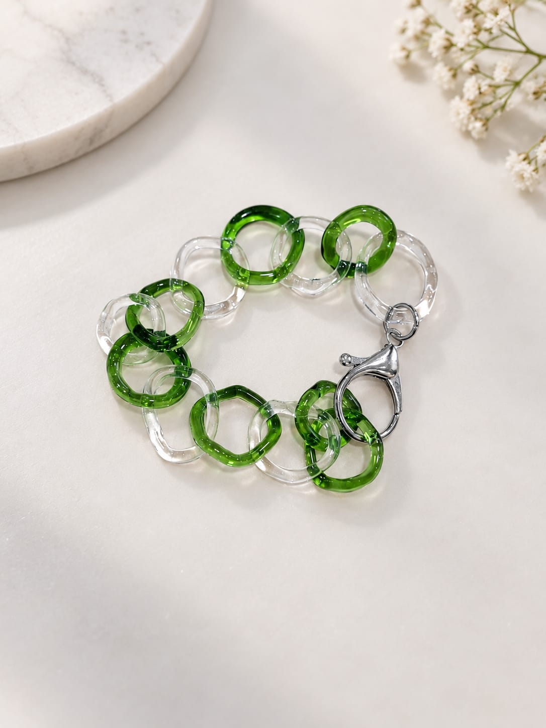 Bracelet "Chaine de verre"