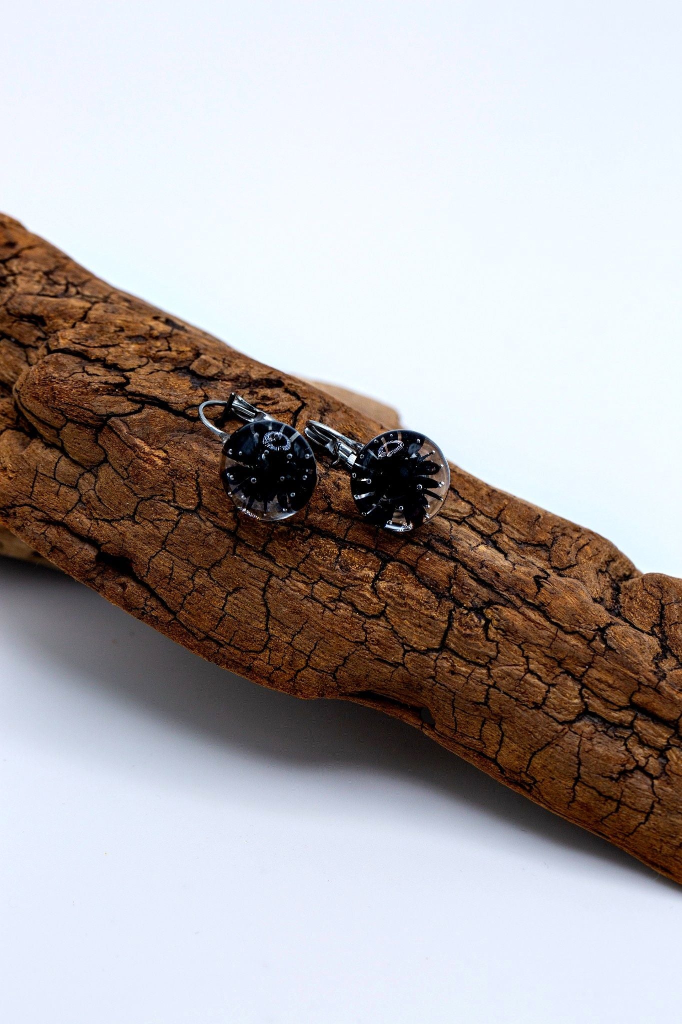 Boucles d'oreilles dormeuses "Eclat de Verre"