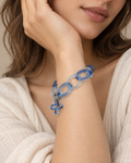 Bracelet en chaîne de verre